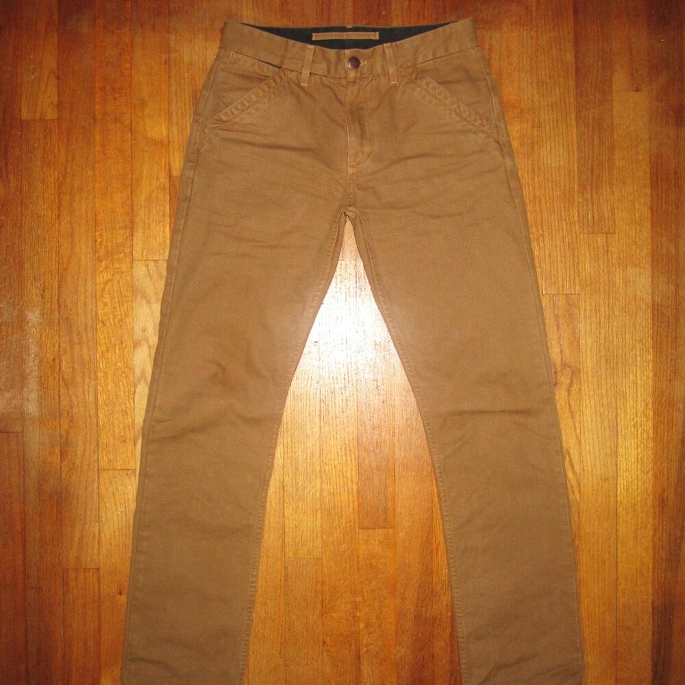 Freenote Cloth Workers Chino Slim Fit 14 Ounce Slub Tan